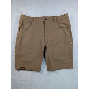 First Lite Corrugate Guide Shorts‎ Mens 2X Brown Nylon Spandex Hiking Hunting